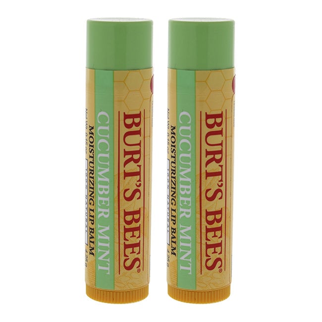 Burts Bees Cucumber Mint Moisturizing Lip Balm by Burts Bees for Women - 0.15 oz Lip Balm - Pack of 2 Image 1