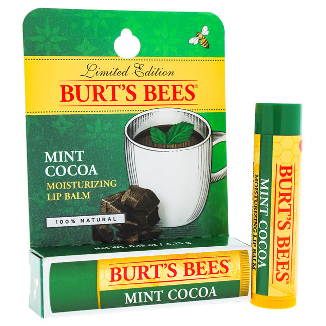 Burts Bees Mint Cocoa Moisturizing Lip Balm Blister by Burts Bees for Unisex - 0.15 oz Lip Balm Image 1