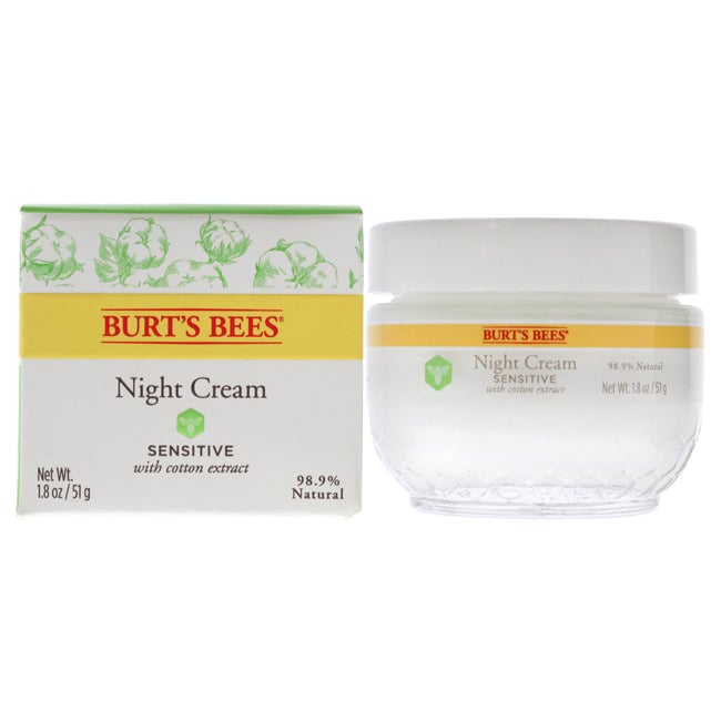 Burts Bees Sensitive Night Cream by Burts Bees for Unisex - 1.8 oz Cream Image 1