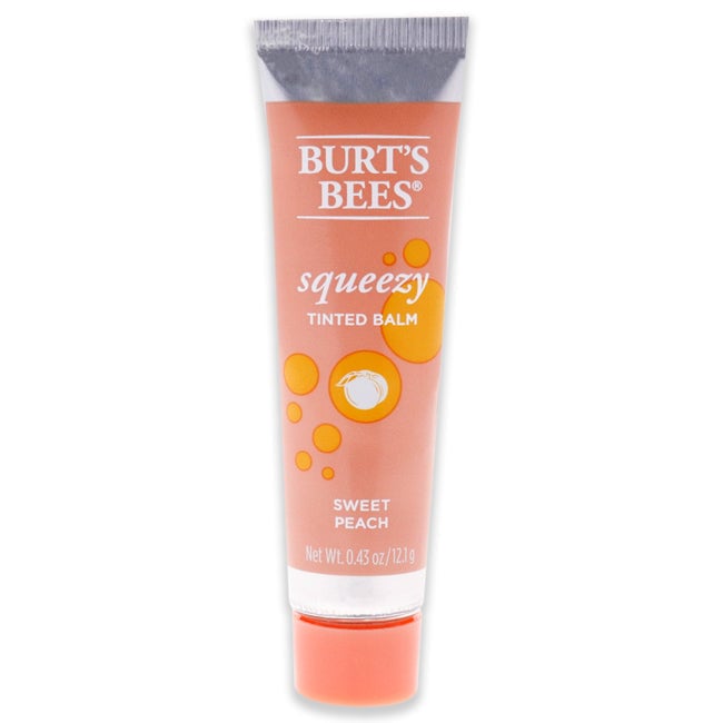 Burts Bees Squeezy Tinted Lip Balm - Sweet Peach by Burts Bees for Women - 0.43 oz Lip Balm Image 1