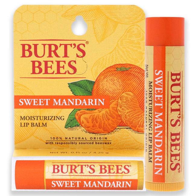 Burts Bees Sweet Mandarin Moisturizing Lip Balm by Burts Bees for Unisex - 0.15 oz Lip Balm Image 1