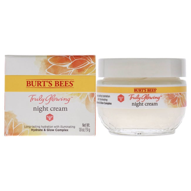 Burts Bees Truly Glowing Night Cream by Burts Bees for Unisex - 1.8 oz Cream Image 1