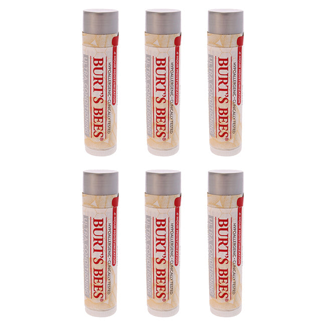 Burts Bees Ultra Conditioning Lip Balm with Kokum Butter Blister by Burts Bees for Unisex - 0.15 oz Lip Balm - Pack of 6 Image 1