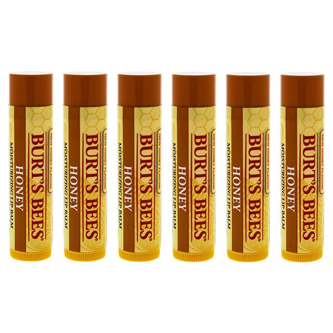 Burts Bees Honey Moisturizing Lip Balm by Burts Bees for Unisex - 0.15 oz Lip Balm - Pack of 6 Image 1