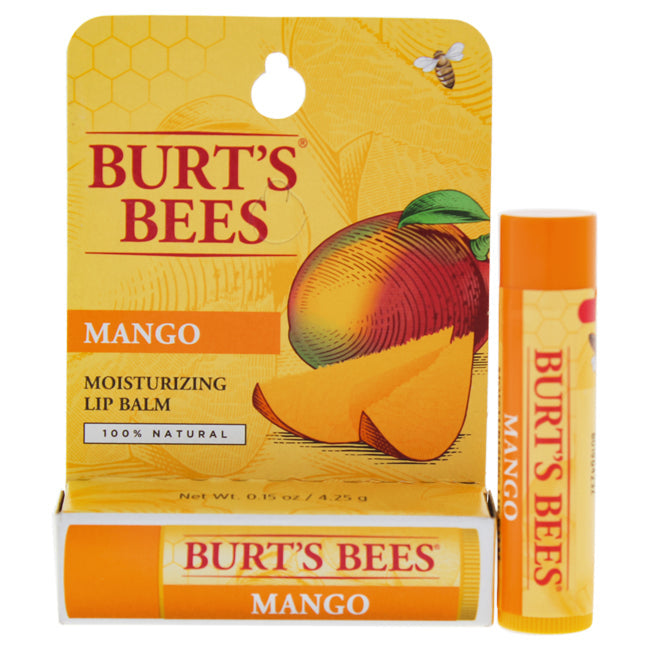 Burts Bees Mango Moisturizing Lip Balm Blister by Burts Bees for Unisex - 0.15 oz Lip Balm Image 1