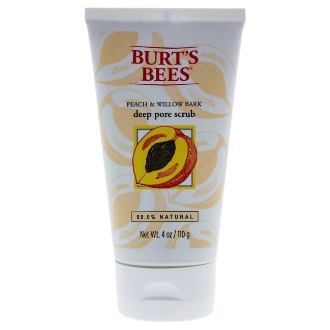 Burts Bees Peach and Willow Bark Deep Pore Scrub by Burts Bees for Women - 4 oz Scrub Image 1