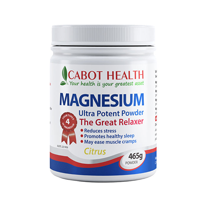 Cabot Health Magnesium Ultra Potent Citrus Powder 465g Image 1