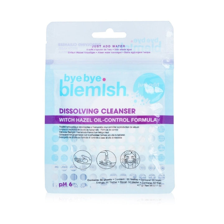 Bye Bye Blemish Dissolving Cleanser 50sheets Image 1