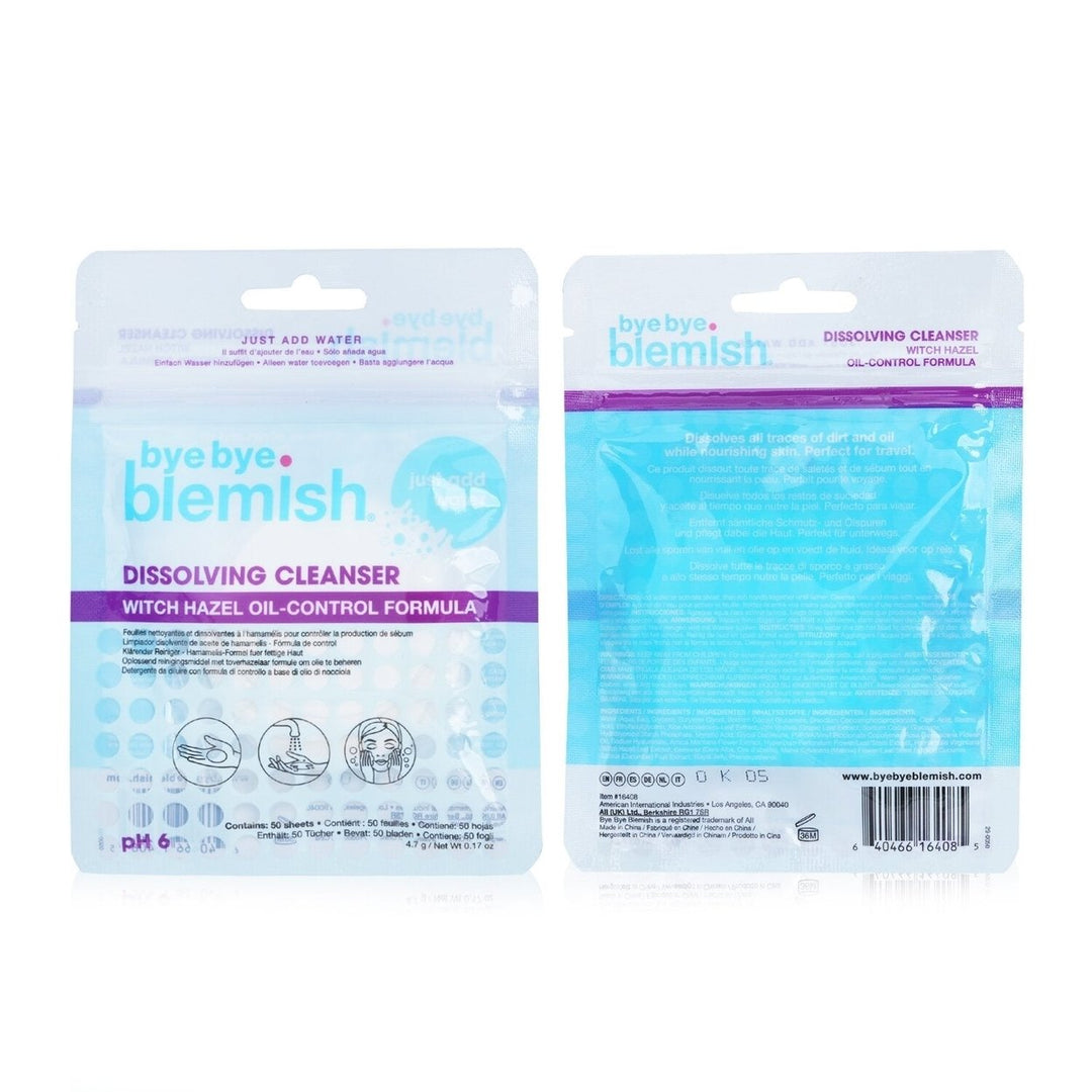 Bye Bye Blemish Dissolving Cleanser 50sheets Image 2