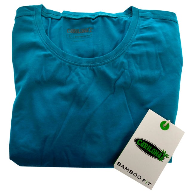 Cariloha Bamboo Athletic Crew T-Shirt - Teal by Cariloha for Women - 1 Pc T-Shirt (L) Image 1