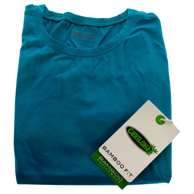 Cariloha Bamboo Athletic Crew T-Shirt - Teal by Cariloha for Women - 1 Pc T-Shirt (M) Image 1