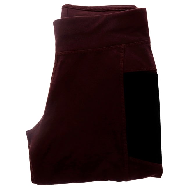 Cariloha Bamboo Athletic Legging - Merlot by Cariloha for Women - 1 Pc Legging (XS) Image 1