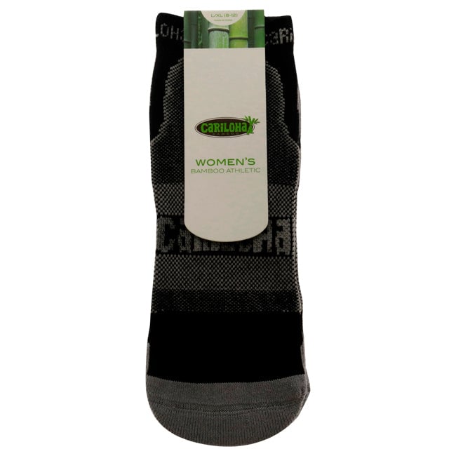 Cariloha Bamboo Athletic Socks - Carbon-Black by Cariloha for Women - 1 Pair Socks (L/XL) Image 1