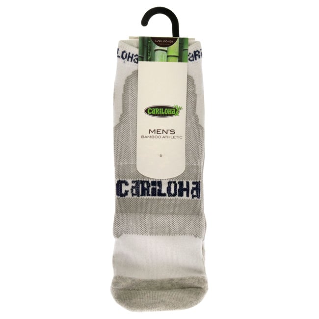 Cariloha Bamboo Athletic Socks - Heather Gray by Cariloha for Men - 1 Pair Socks (L/XL) Image 1