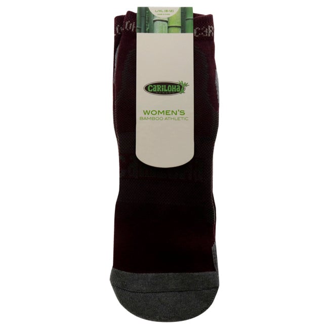 Cariloha Bamboo Athletic Socks - Merlot by Cariloha for Women - 1 Pair Socks (L/XL) Image 1