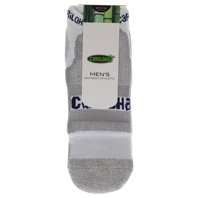 Cariloha Bamboo Athletic Socks - Heather Gray by Cariloha for Men - 1 Pair Socks (S/M) Image 1