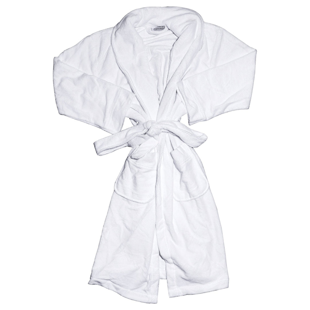 Cariloha Bamboo Bathrobe - White by Cariloha for Unisex - 1 Pc Bathrobe (S/M) Image 1