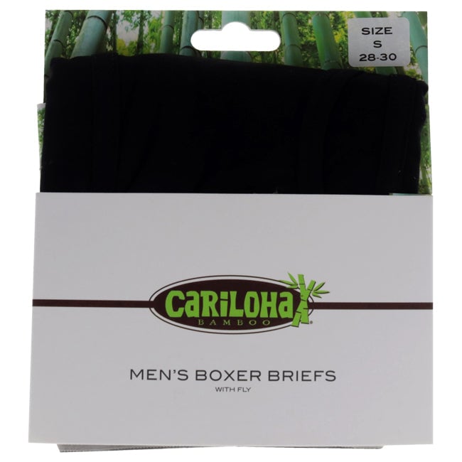 Cariloha Bamboo Boxer Briefs - Black by Cariloha for Men - 1 Pc Boxer (S) Image 1