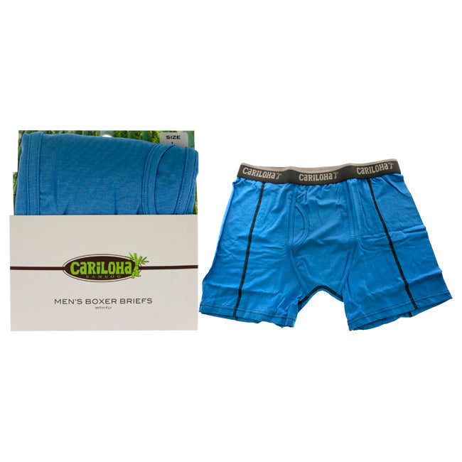 Cariloha Bamboo Boxer Briefs - Cobalt Heather by Cariloha for Men - 1 Pc Boxer (L) Image 1