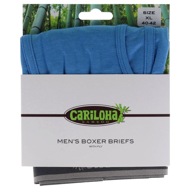 Cariloha Bamboo Boxer Briefs - Cobalt Heather by Cariloha for Men - 1 Pc Boxer (XL) Image 1