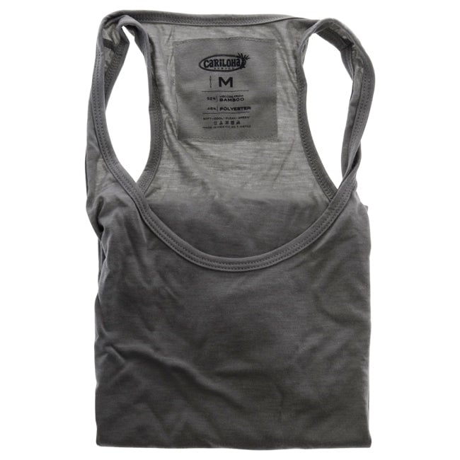 Cariloha Bamboo Racer Tank - Heather Gray by Cariloha for Women - 1 Pc Tank Top (M) Image 1