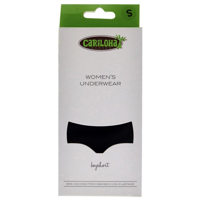 Cariloha Bamboo Boyshort Briefs - Black by Cariloha for Women - 1 Pc Underwear (S) Image 1