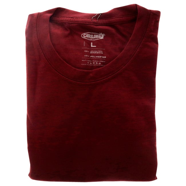 Cariloha Bamboo Comfort Crew Tee - Rockwood Red by Cariloha for Men - 1 Pc T-Shirt (L) Image 1