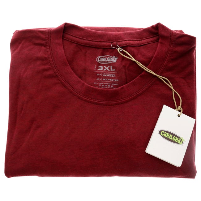 Cariloha Bamboo Comfort Crew Tee - Rockwood Red by Cariloha for Men - 1 Pc T-Shirt (3XL) Image 1