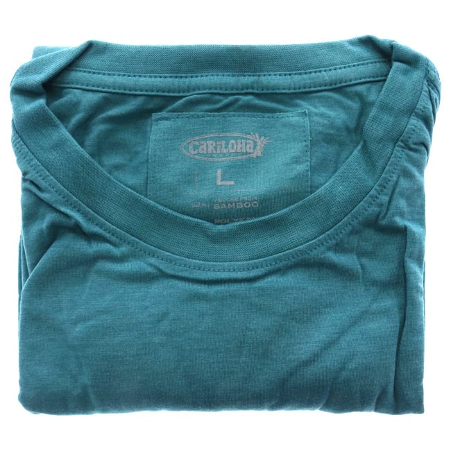 Cariloha Bamboo Crew Tee - Tropical Teal Heather by Cariloha for Women - 1 Pc T-Shirt (L) Image 1