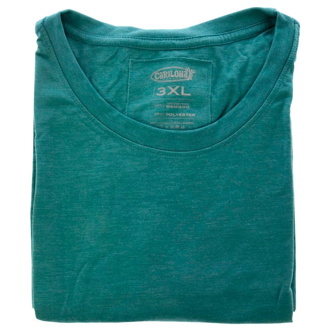 Cariloha Bamboo Crew Tee - Tropical Teal Heather by Cariloha for Women - 1 Pc T-Shirt (3XL) Image 1