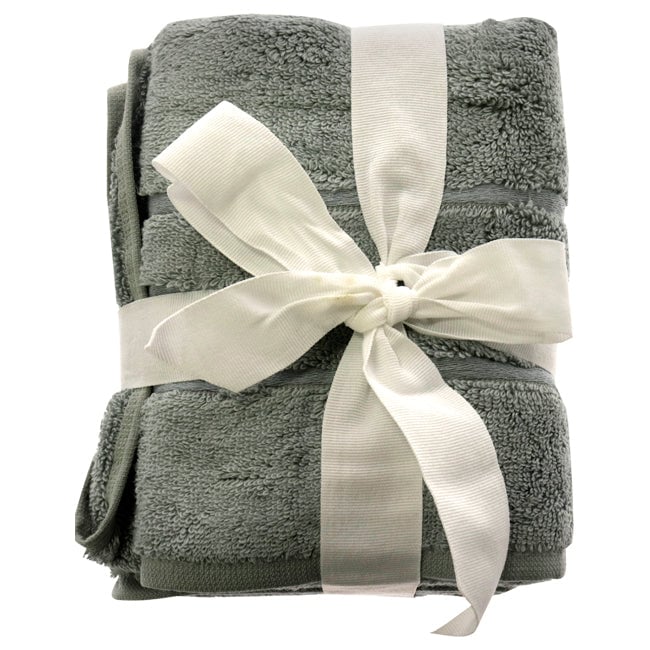 Cariloha Bamboo Hand Towel Set - Ocean Mist by Cariloha for Unisex - 3 Pc Towel Image 1