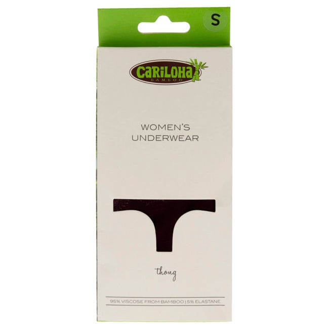 Cariloha Bamboo Lace Thong - Merlot by Cariloha for Women - 1 Pc Underwear (S) Image 1