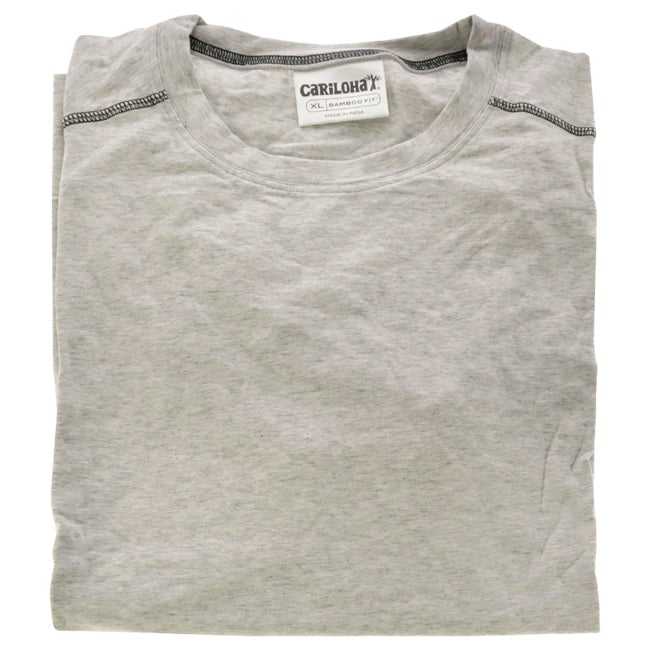 Cariloha Bamboo Performance Crew T-Shirt - Light Heather Gray by Cariloha for Men - 1 Pc T-Shirt (XL) Image 1