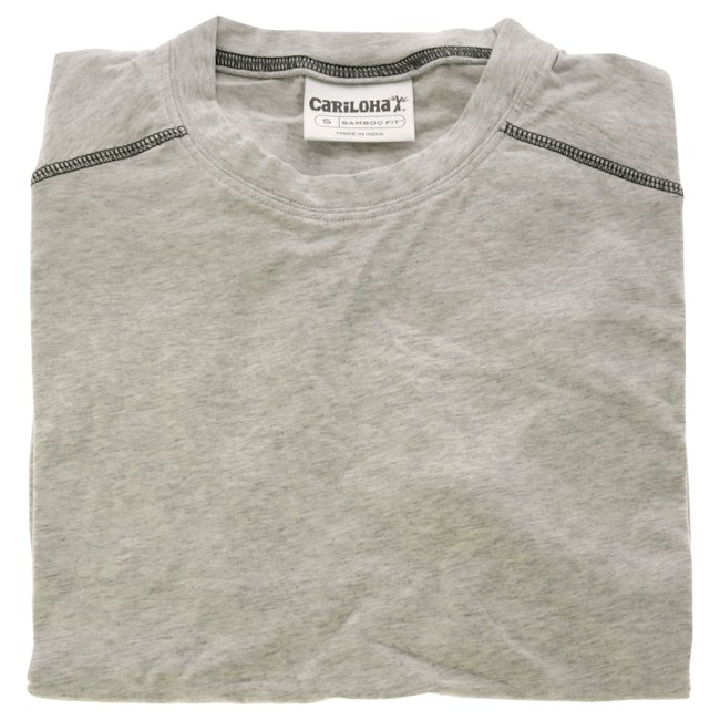 Cariloha Bamboo Performance Crew T-Shirt - Light Heather Gray by Cariloha for Men - 1 Pc T-Shirt (S) Image 1