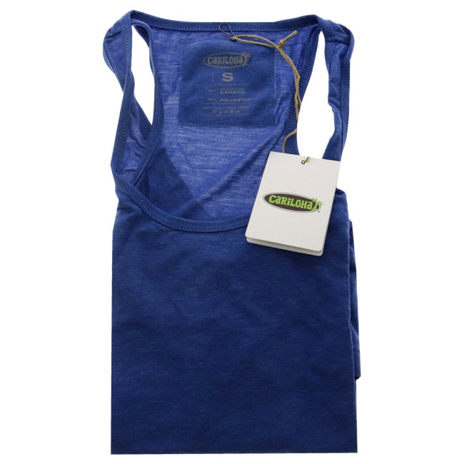 Cariloha Bamboo Racer Tank - Reef Blue Heather by Cariloha for Women - 1 Pc Tank Top (S) Image 1