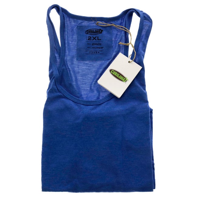 Cariloha Bamboo Racer Tank - Reef Blue Heather by Cariloha for Women - 1 Pc Tank Top (2XL) Image 1