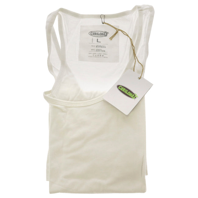 Cariloha Bamboo Racer Tank - White by Cariloha for Women - 1 Pc Tank Top (L) Image 1