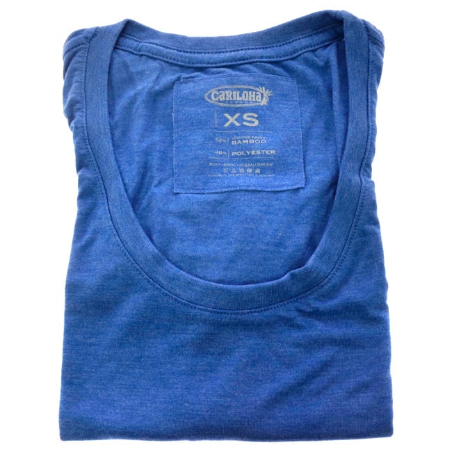 Cariloha Bamboo Scoop Tee - Reaf Blue Heather by Cariloha for Women - 1 Pc T-Shirt (XS) Image 1