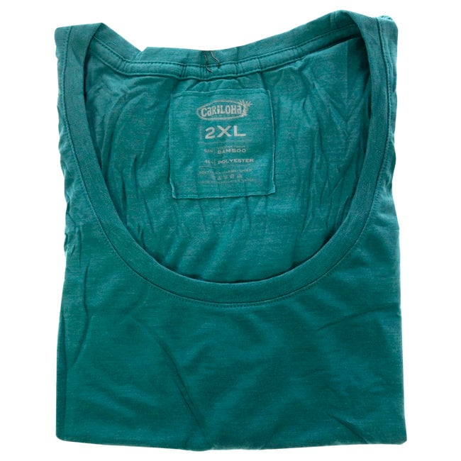 Cariloha Bamboo Scoop Tee - Tropical Teal Heather by Cariloha for Women - 1 Pc T-Shirt (2XL) Image 1