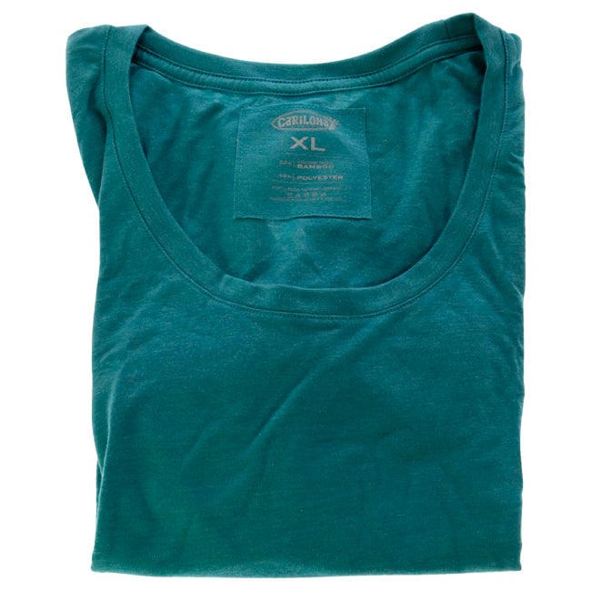 Cariloha Bamboo Scoop Tee - Tropical Teal Heather by Cariloha for Women - 1 Pc T-Shirt (XL) Image 1