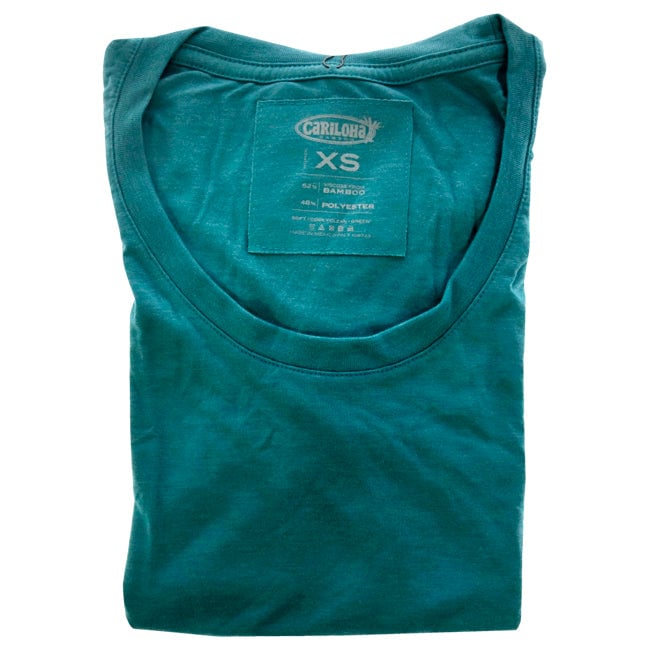 Cariloha Bamboo Scoop Tee - Tropical Teal Heather by Cariloha for Women - 1 Pc T-Shirt (XS) Image 1