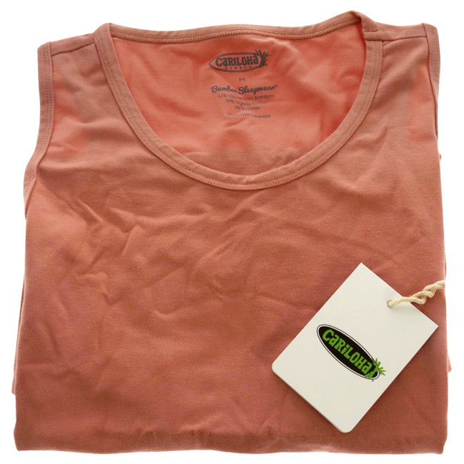 Cariloha Bamboo Sleep Tank Top - Coral by Cariloha for Women - 1 Pc T-Shirt (M) Image 1