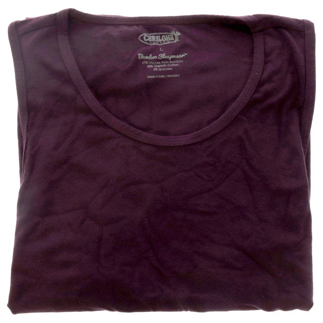 Cariloha Bamboo Sleep Tank Top - Deep Violet by Cariloha for Women - 1 Pc T-Shirt (L) Image 1