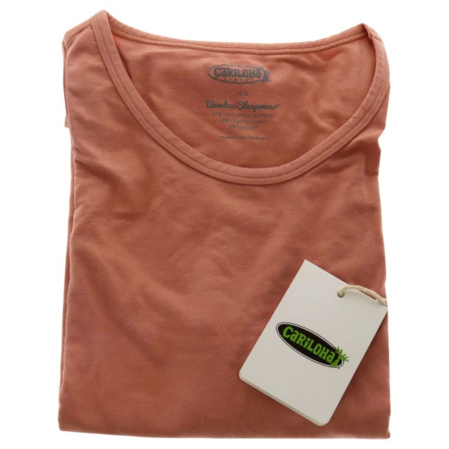 Cariloha Bamboo Sleep Tank Top - Coral by Cariloha for Women - 1 Pc T-Shirt (XS) Image 1