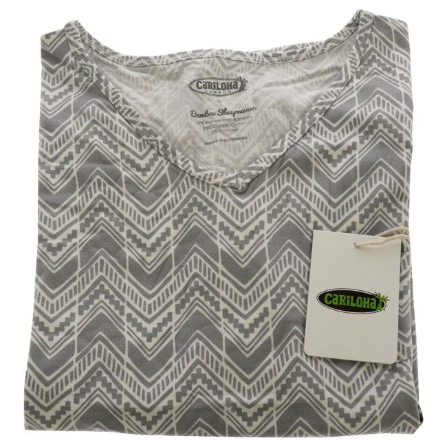 Cariloha Bamboo Sleep V-Neck Shirt - Tribal Stripe by Cariloha for Women - 1 Pc T-Shirt (S) Image 1