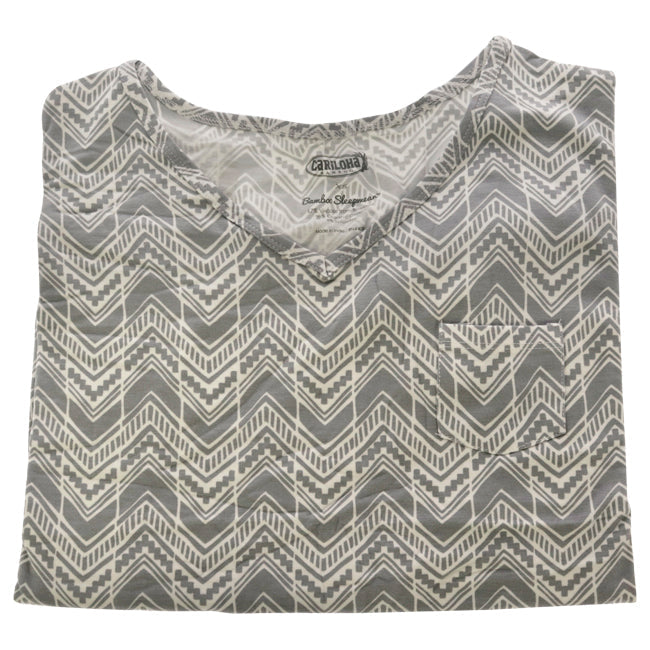 Cariloha Bamboo Sleep V-Neck Shirt - Tribal Stripe by Cariloha for Women - 1 Pc T-Shirt (XS) Image 1