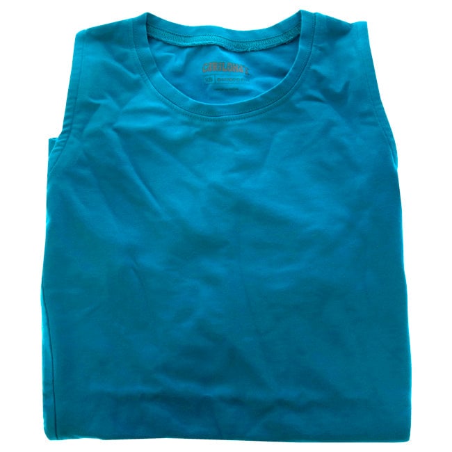 Cariloha Bamboo Sleeveless T-Shirt - Teal by Cariloha for Women - 1 Pc T-Shirt (XS) Image 1