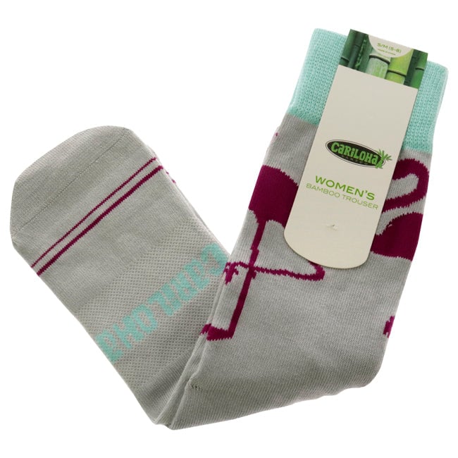 Cariloha Bamboo Trouser Socks - Flamingo Gray by Cariloha for Women - 1 Pair Socks (S/M) Image 1