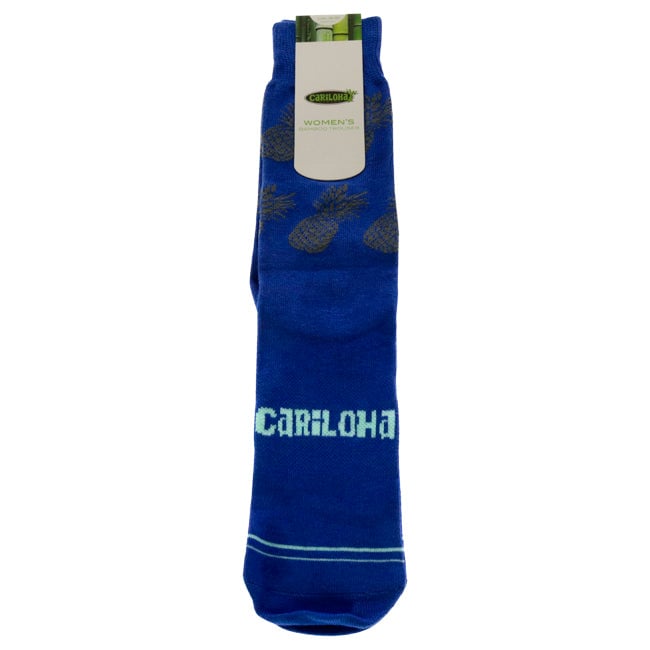 Cariloha Bamboo Trouser Socks - Pineapple Royal by Cariloha for Women - 1 Pair Socks (L/XL) Image 1