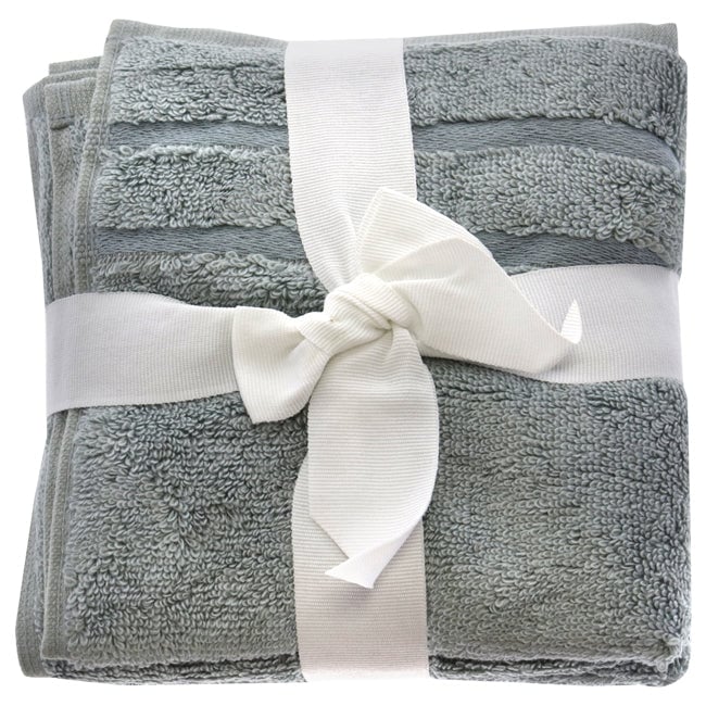 Cariloha Bamboo Washcloths Set - Ocean Mist by Cariloha for Unisex - 3 Pc Towel Image 1